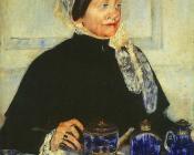 玛丽 史帝文森 卡萨特 : 茶桌边的女士
